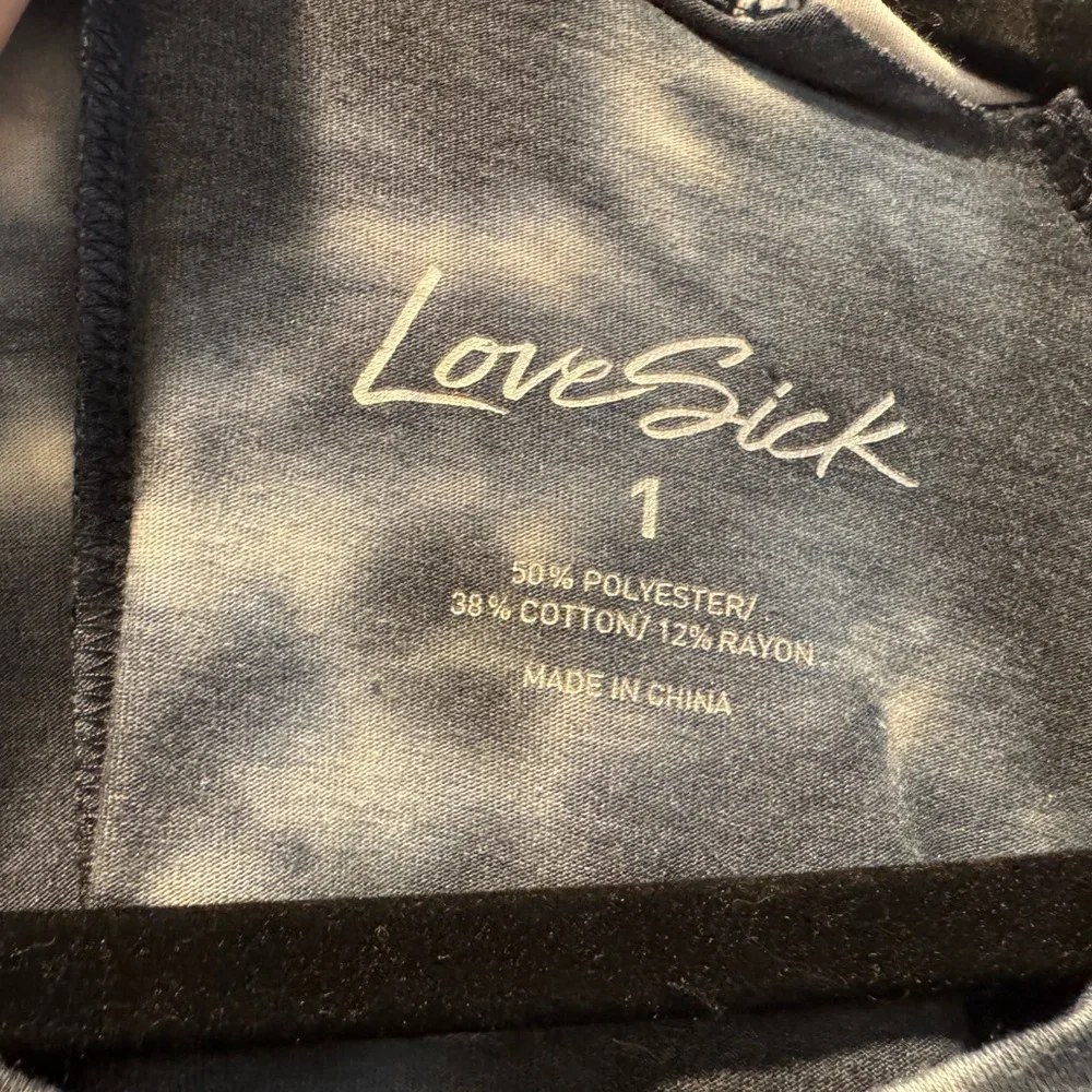 Torrid Lovesick Washed Mermaid Navy Tie-Dye Tee Dress - Picture 4 of 4